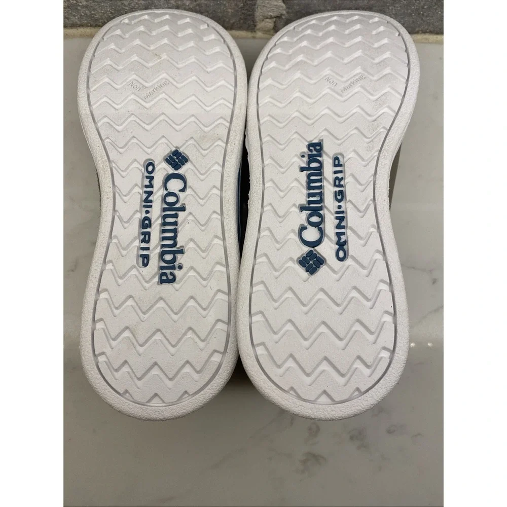 Columbia Youth Bahama PFG Boat Shoes Sz 6 Tan/white Omni Grip Loafers Sneakers